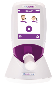 Nebulizador médico para administración de medicamentos.