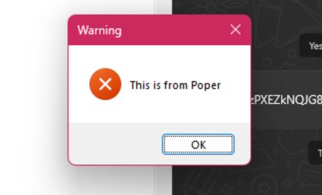 This is from Poper Popup