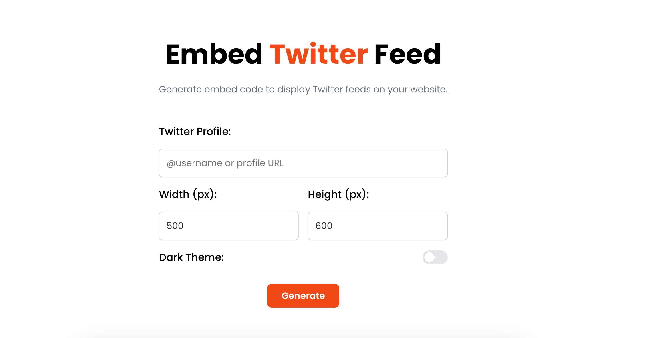 Poper's Twitter Embed Tool