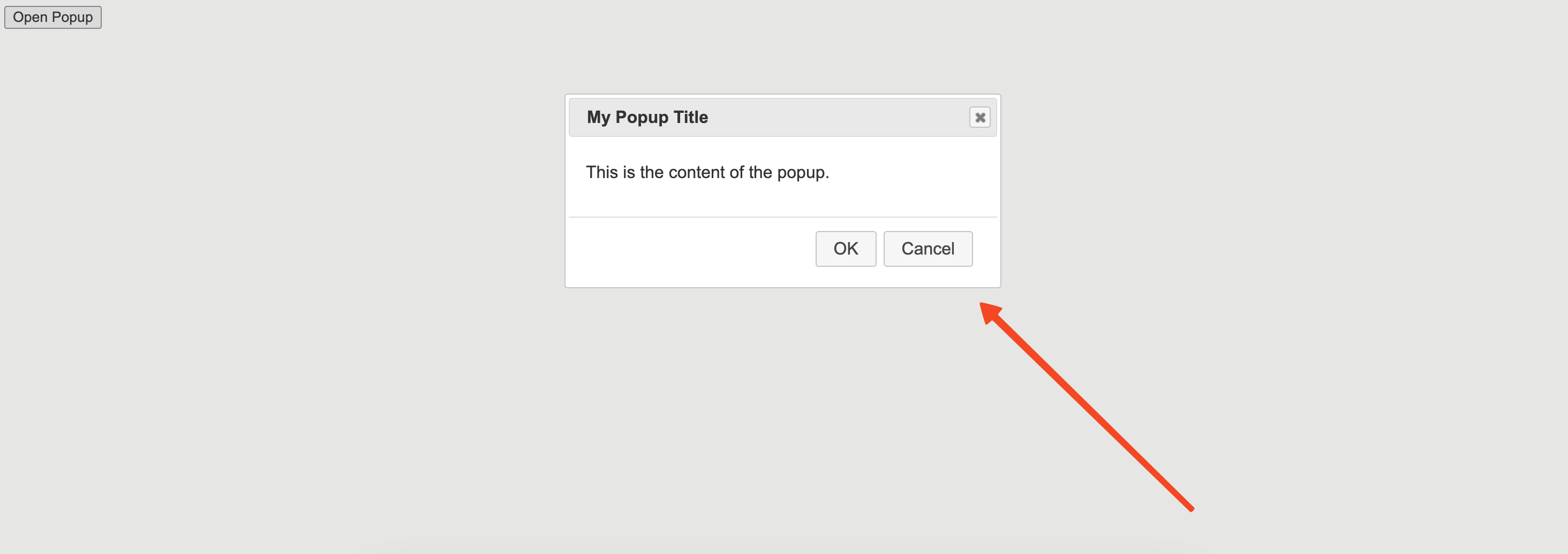 Popup in Jquery