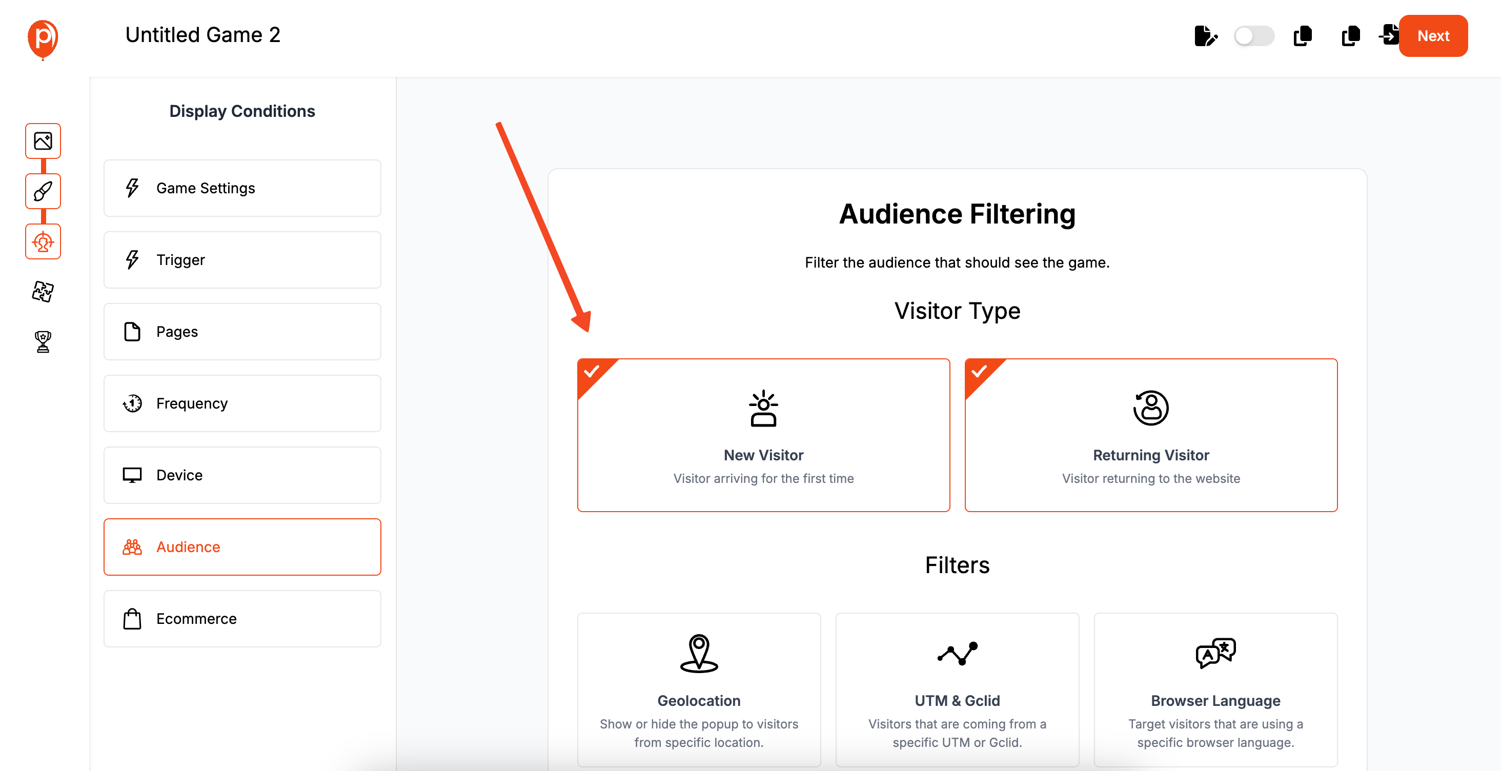 Audience Filtering