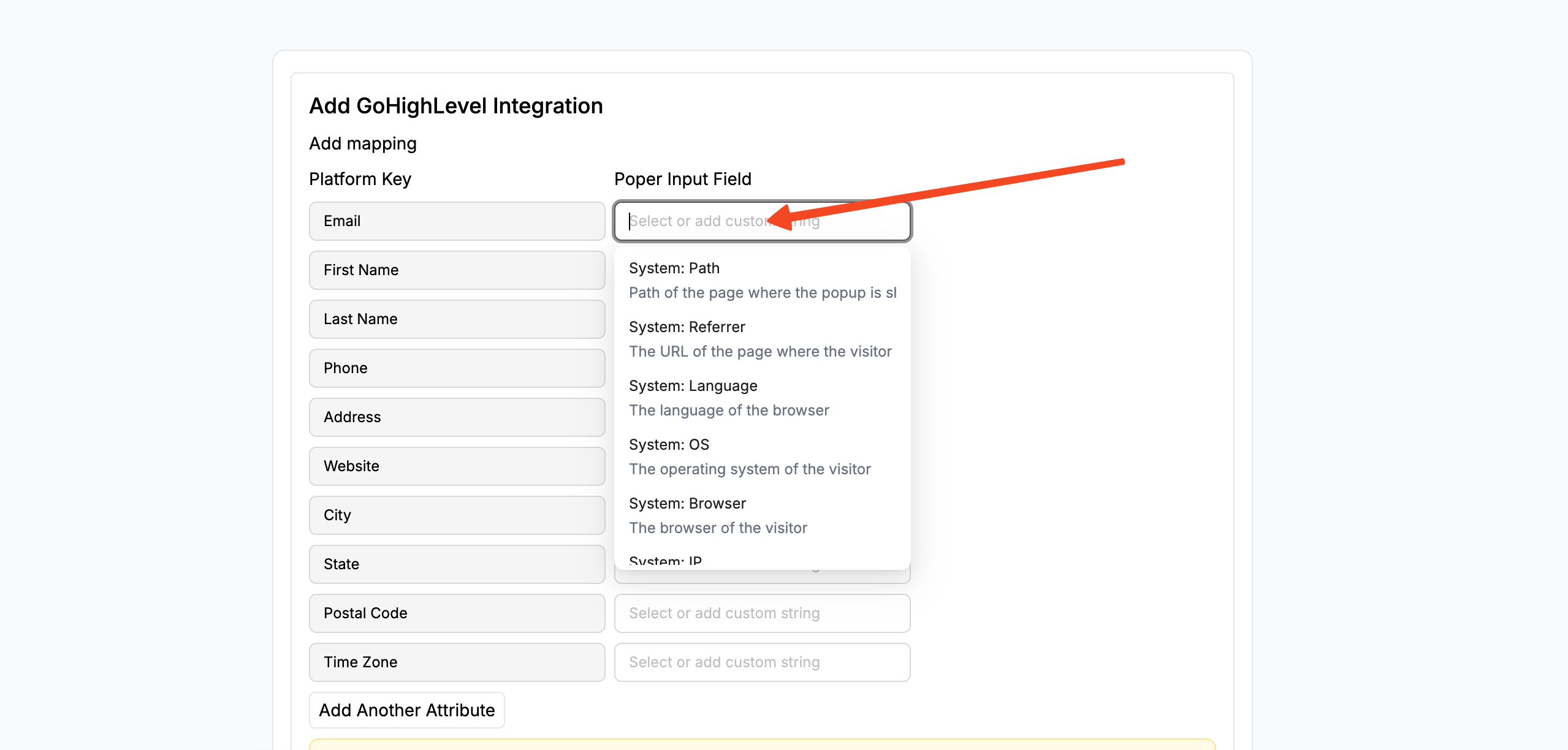 GoHighLevel Integration Mapping
