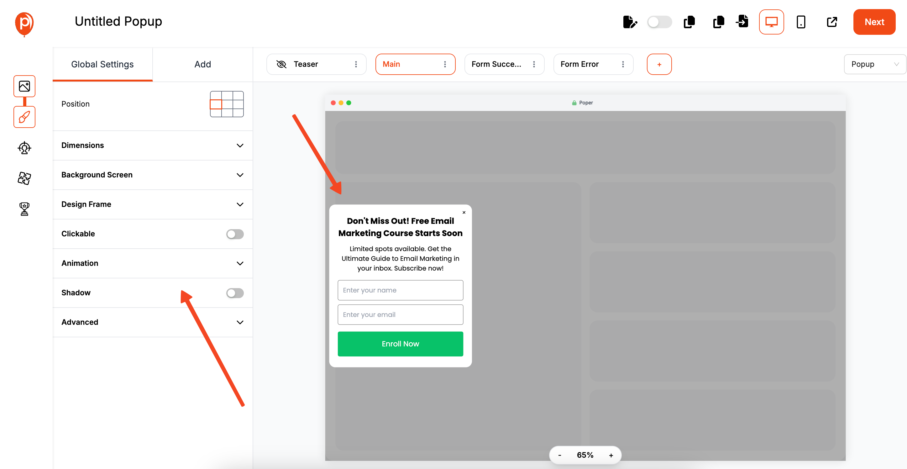 Lead Magnet Popup