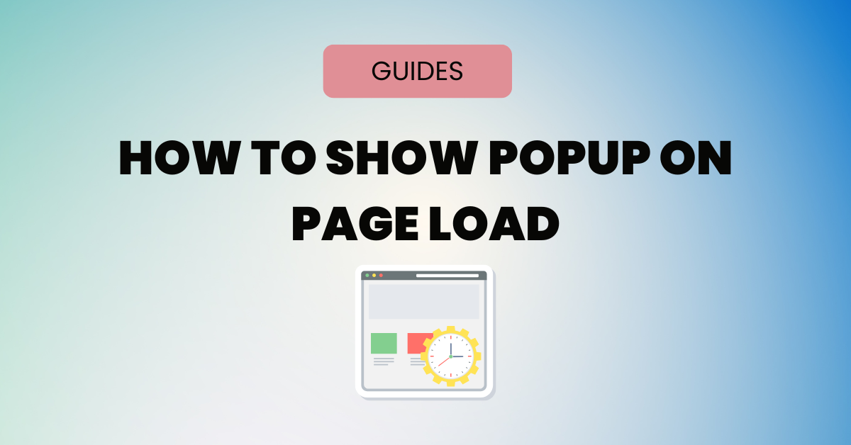 How To Show Popup on Page Load