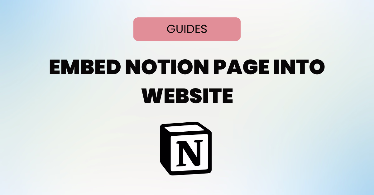 Embed Notion Page Into Website