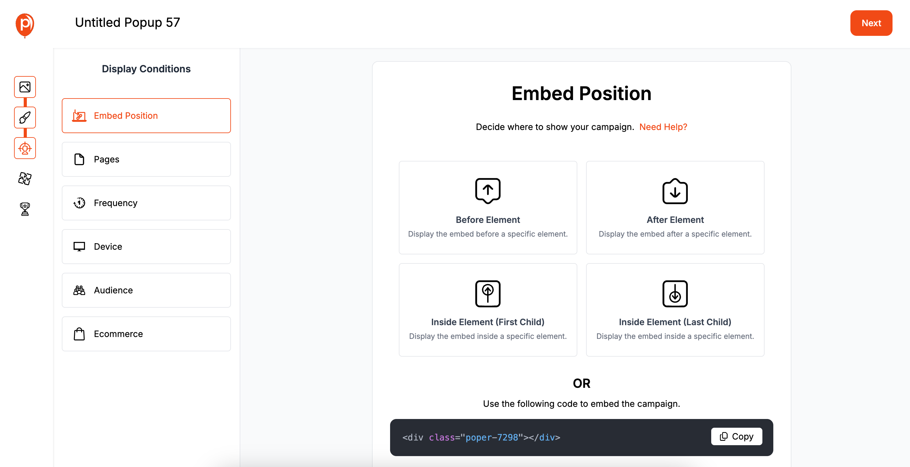 Embed Position