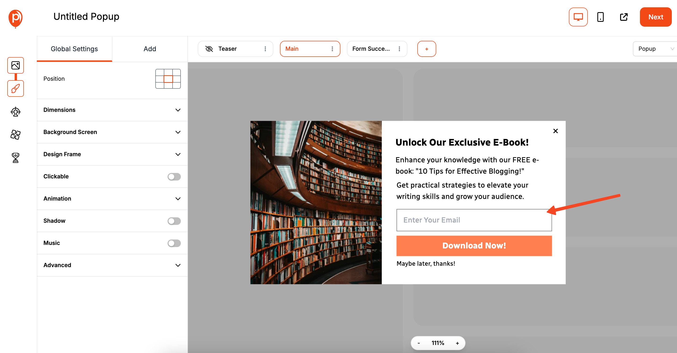 Keep forms simple