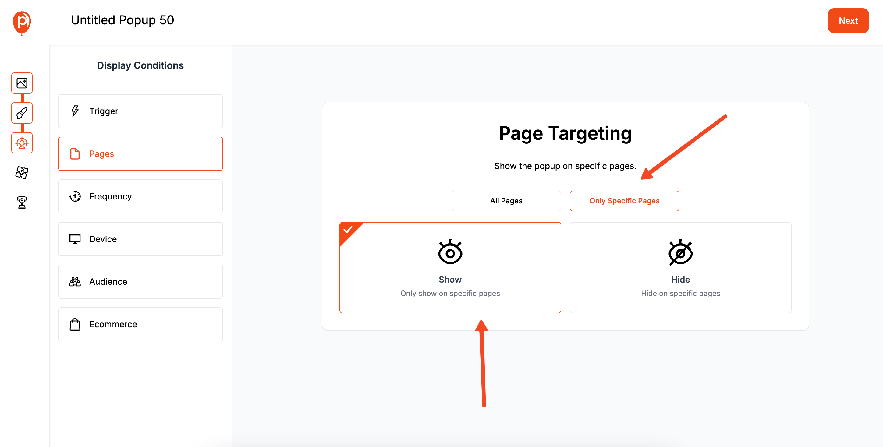 Page Targeting