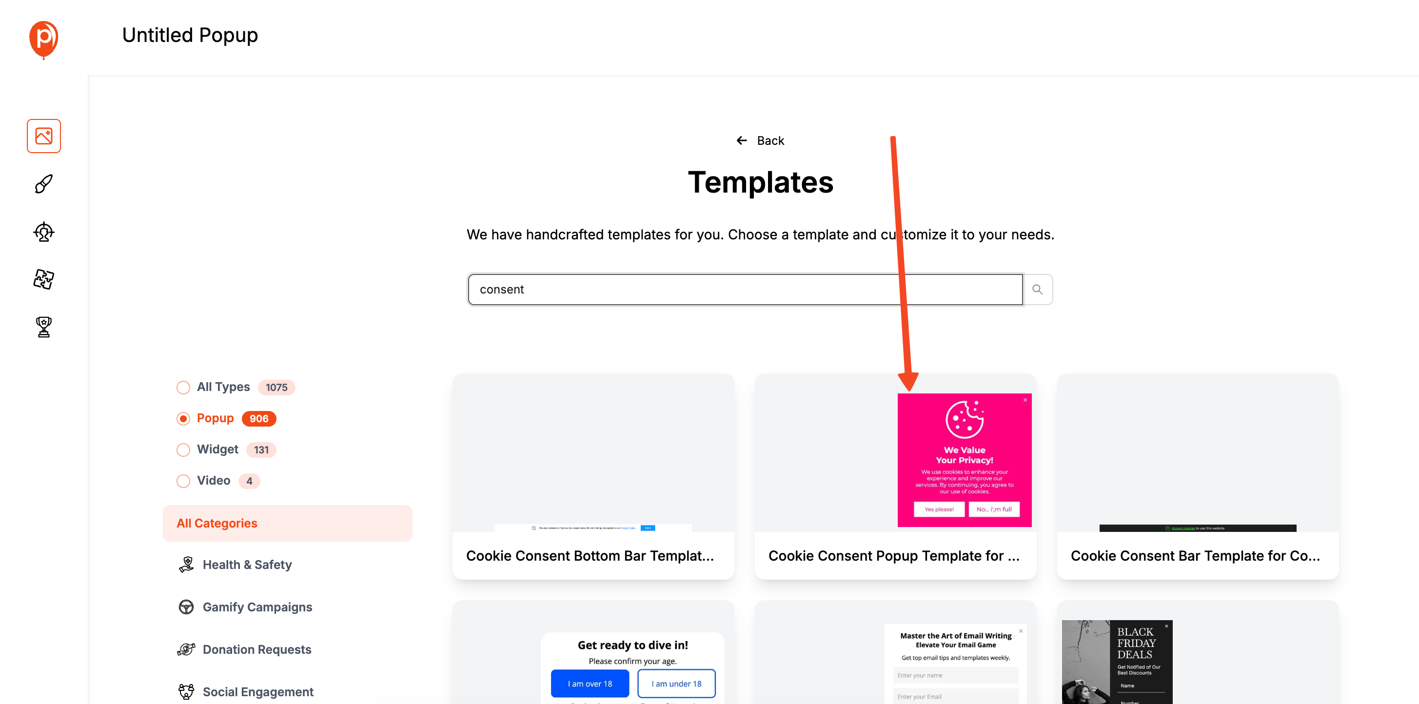 Cookie Consent Popup