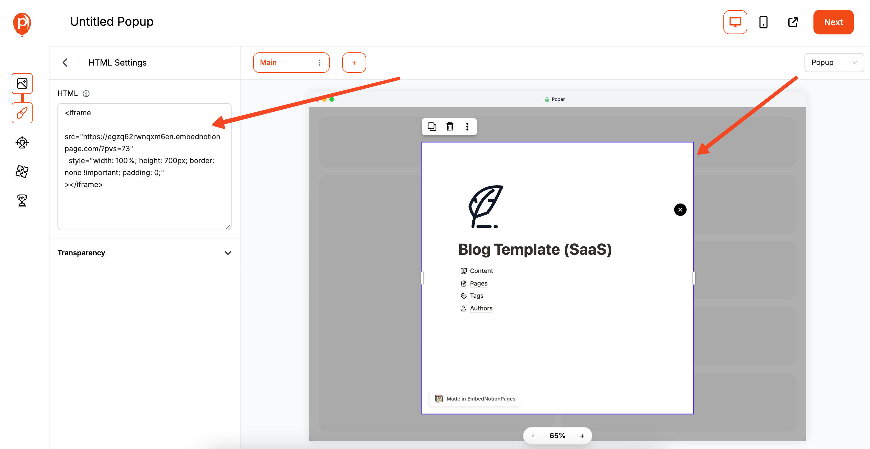 Use Notion Embed Code
