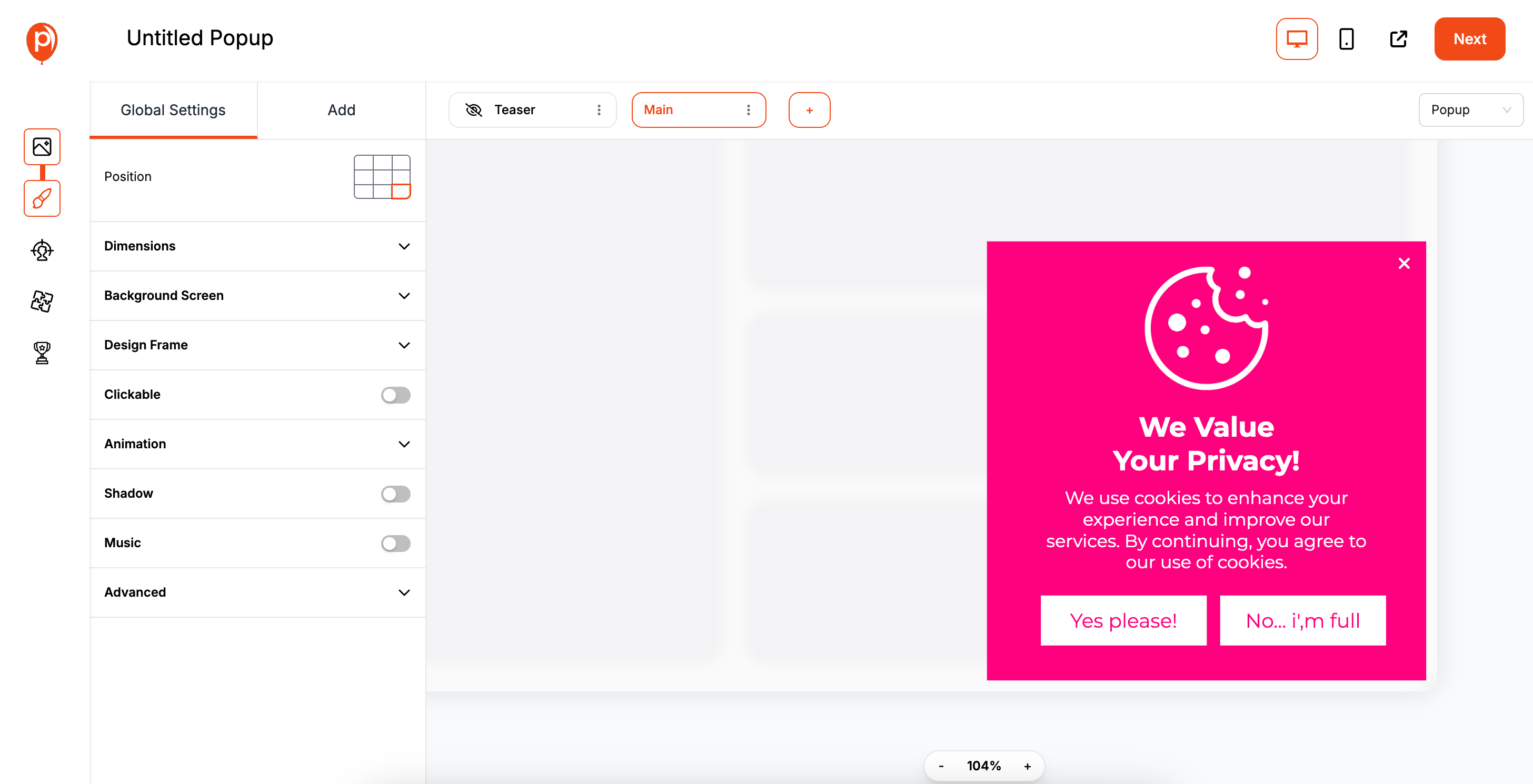 Design in the Editor