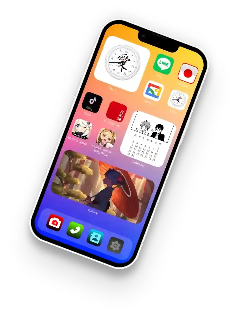 Mobile Phone homescreen