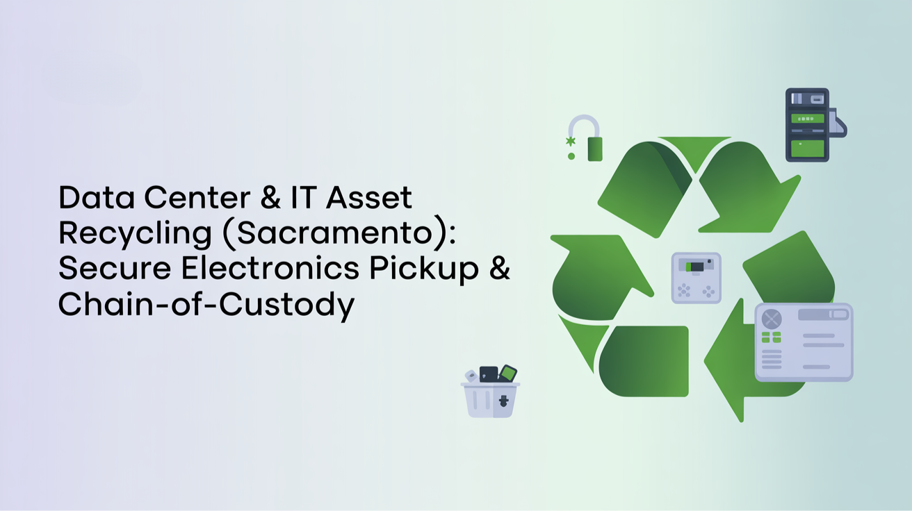Professional IT equipment recycling Sacramento services for businesses and offices.