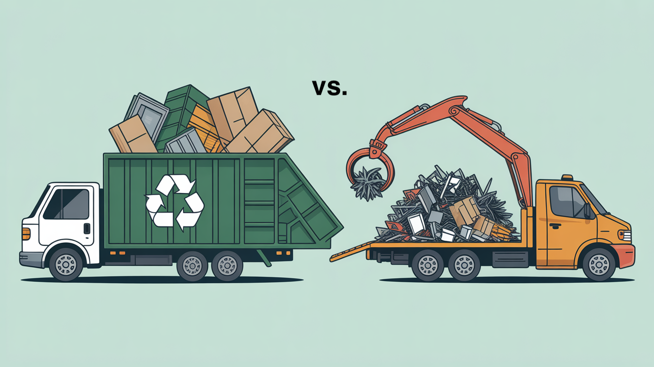 Mobile Recycling Service vs Junk Removal