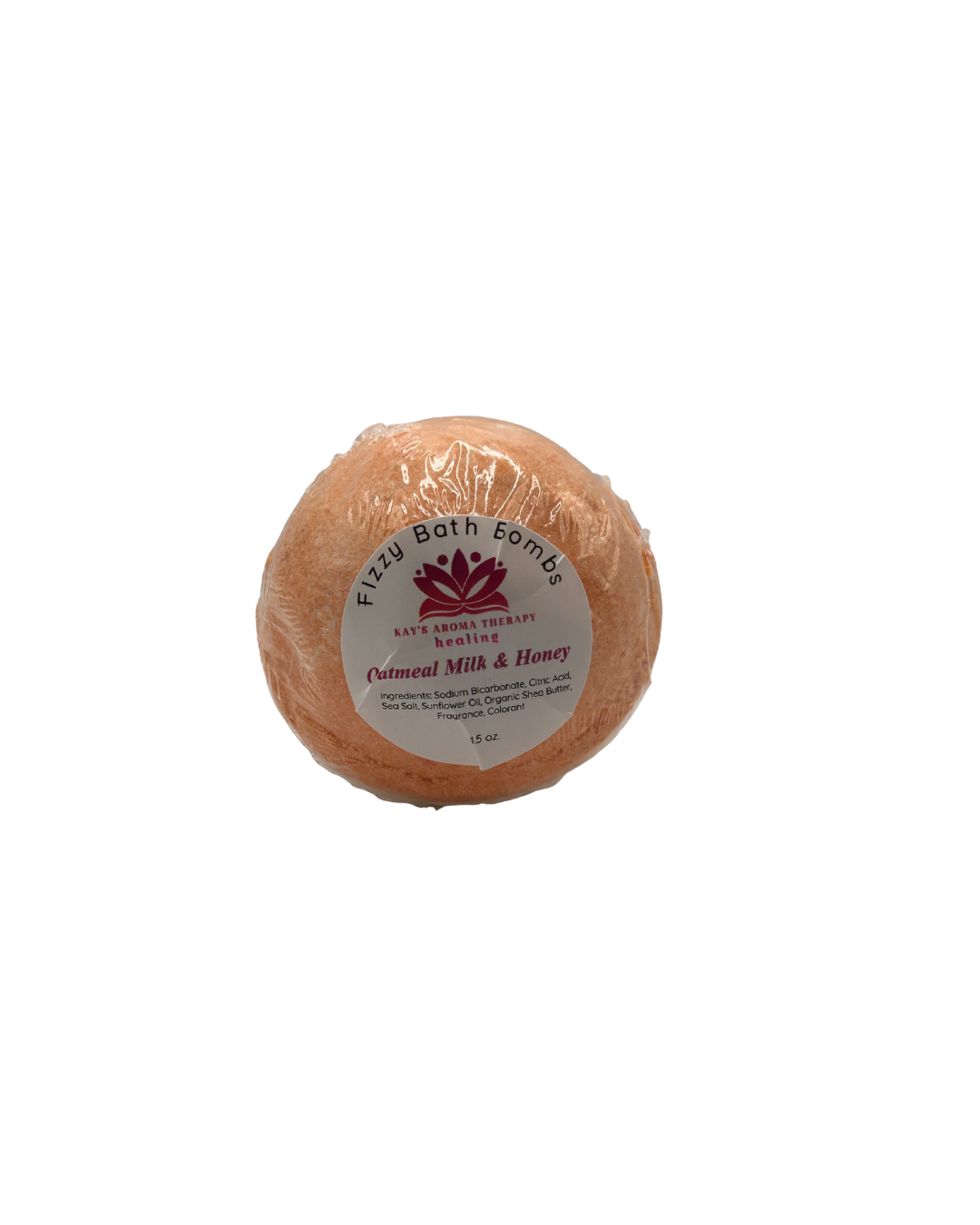 Organic Lavender Dreams Bath Bomb with real lavender petals