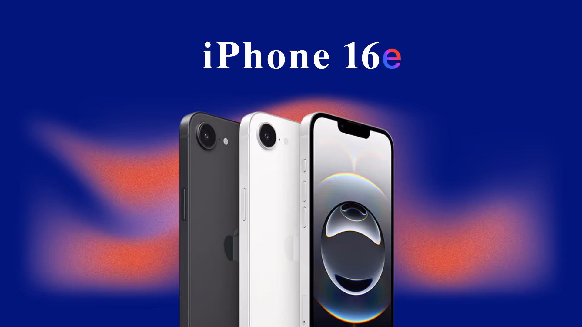 ภาพแสดงดีไซน์และสีของ iPhone 16e ที่เรียบง่ายและคลาสสิก