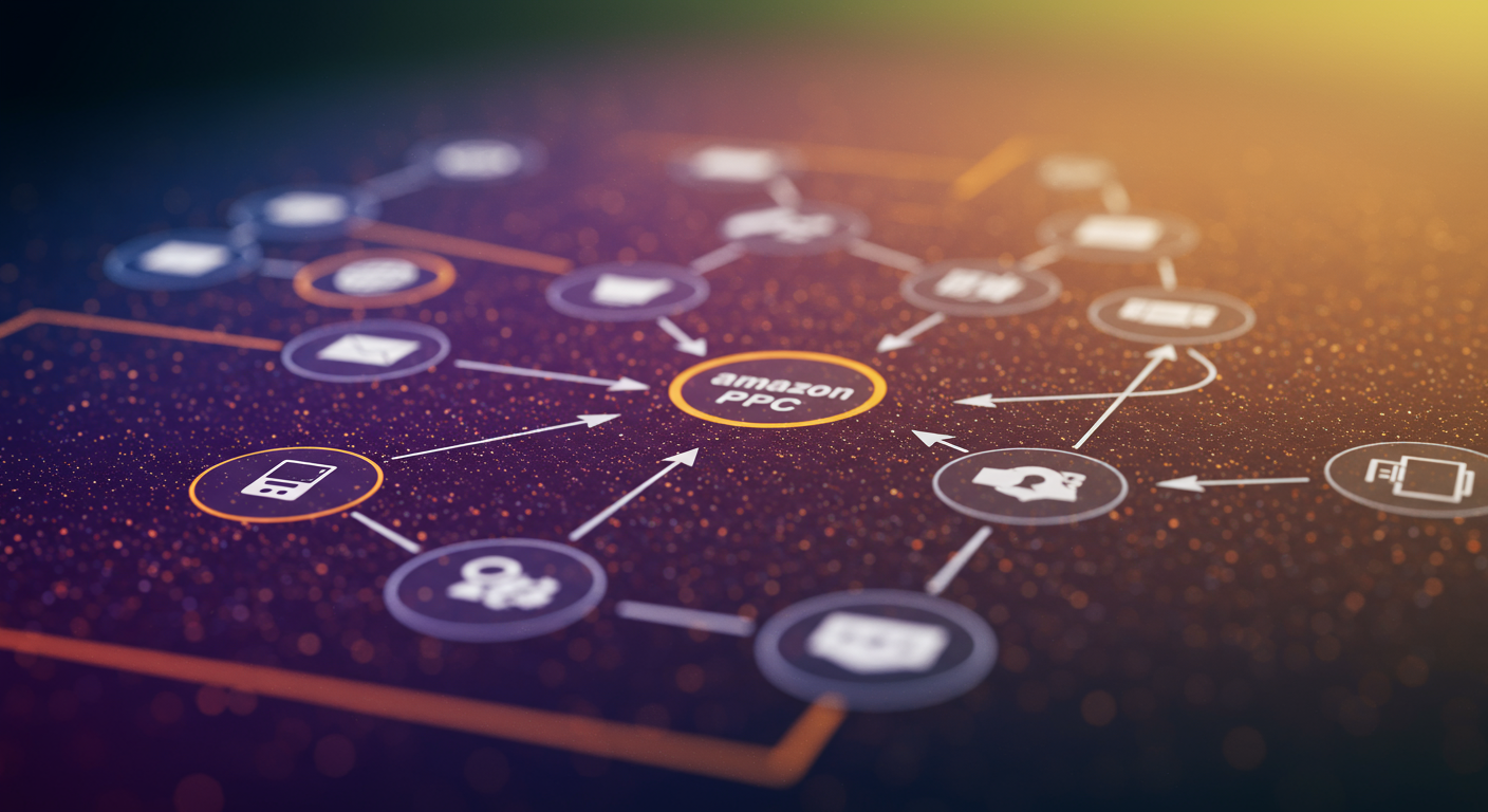 Amazon PPC Profit Optimization: Profit-First vs Traditional PPC Amazon PPC profit optimization concept comparing traditional PPC metrics like ACOS, sales volume, and impression share with a profit-first approach.