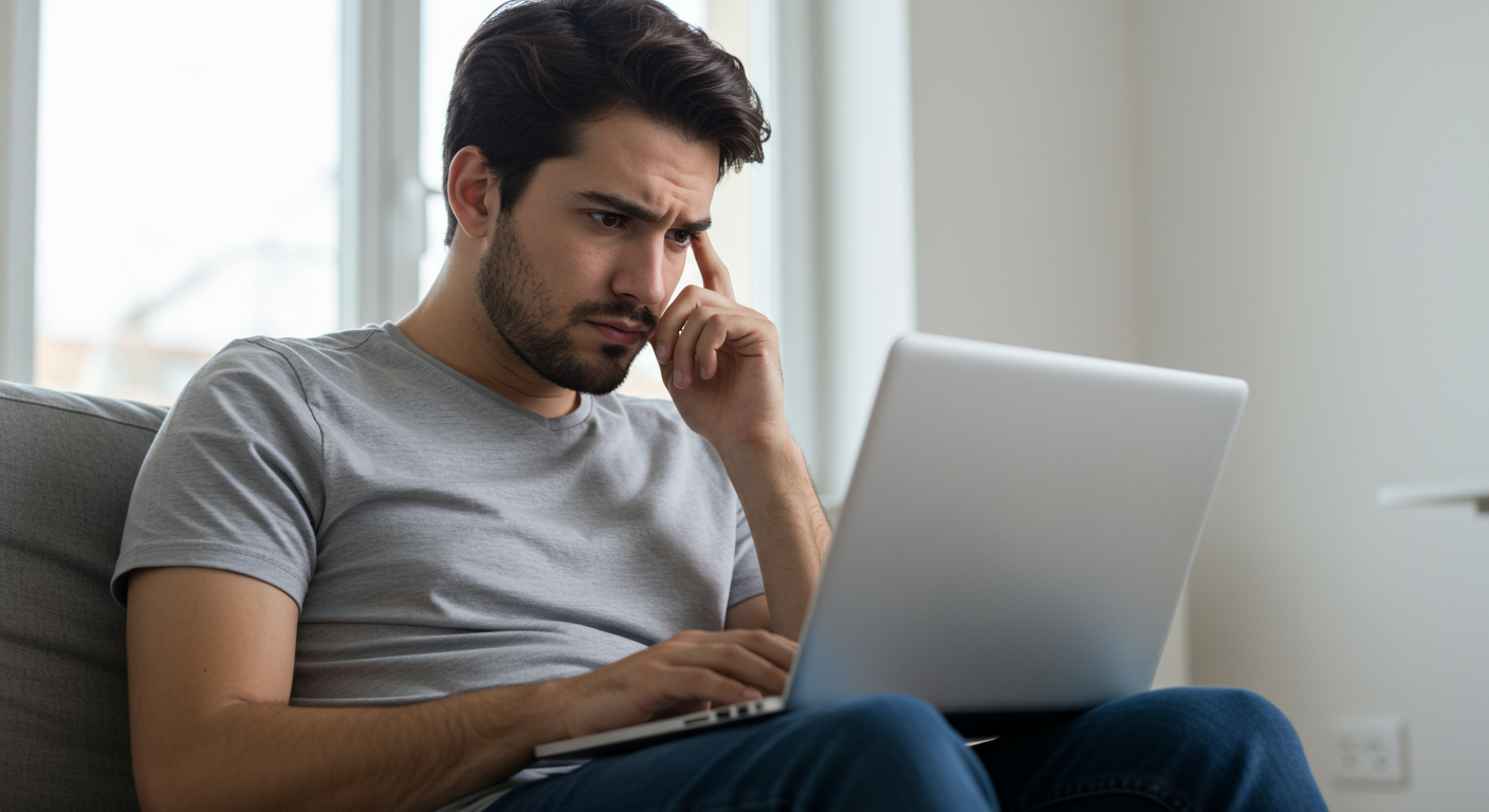 A man thinking about whether to hire an Amazon PPC Agency vs In-House, weighing costs, TACoS, and profitability for his e-commerce business.