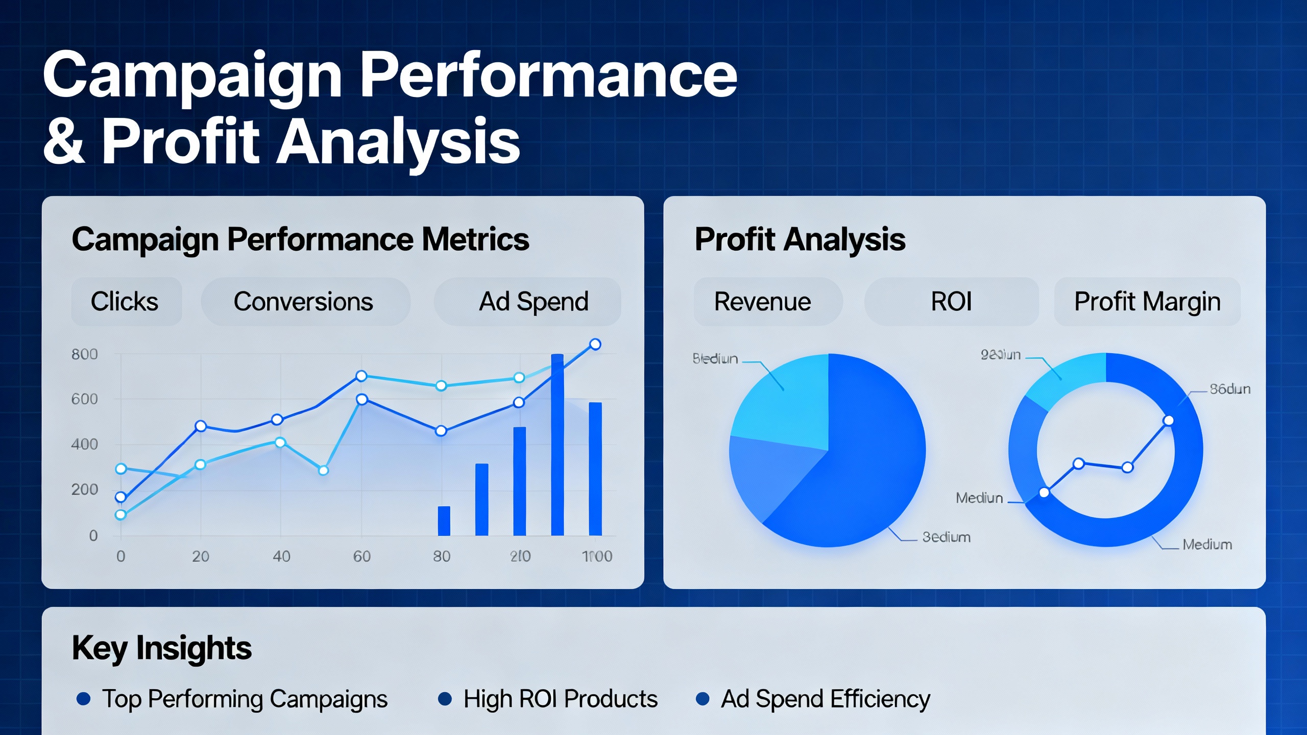 Amazon Sponsored Products management dashboard displaying campaign performance metrics and profit analysis