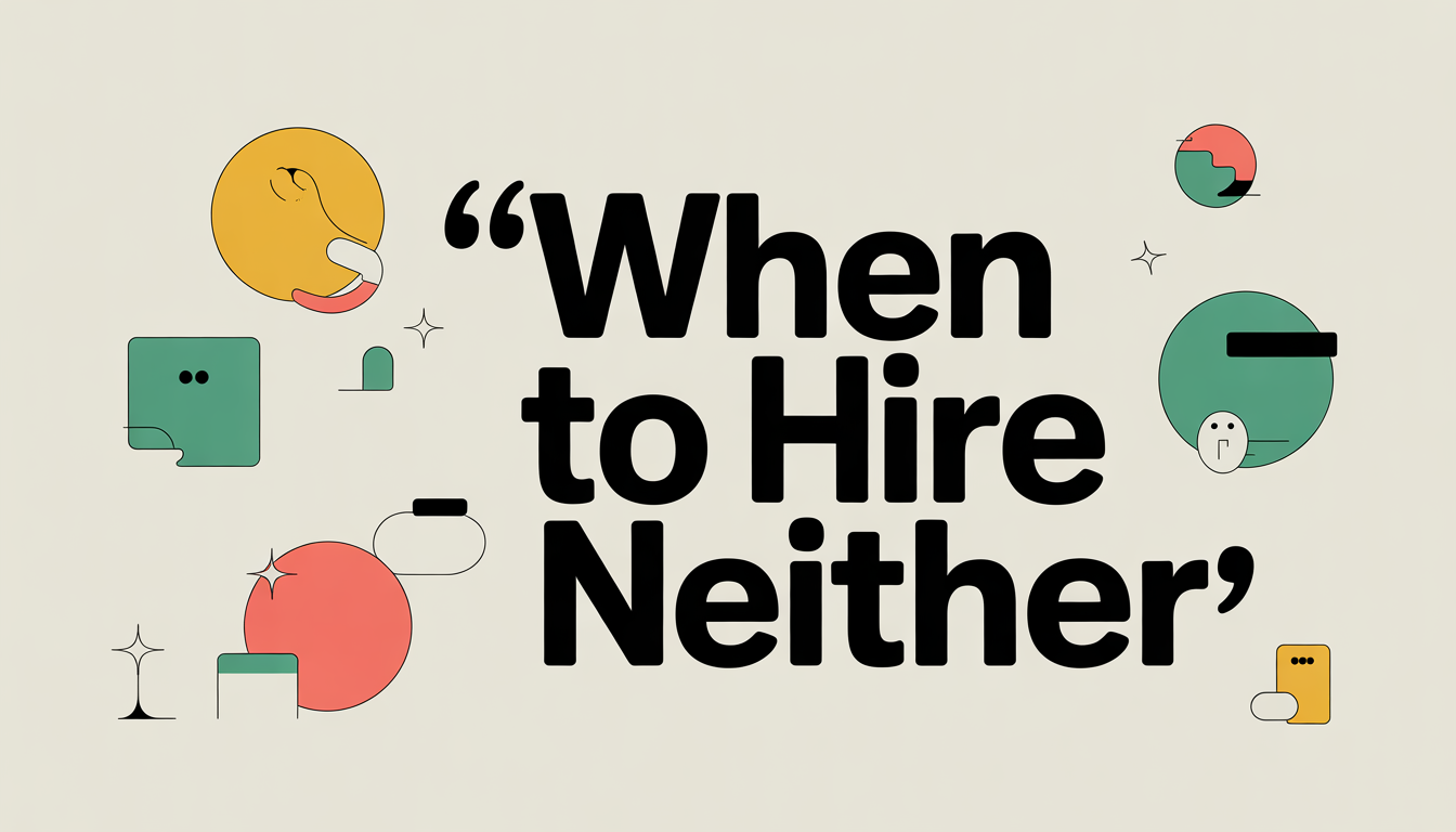 When to Hire Neither When to Hire Neither