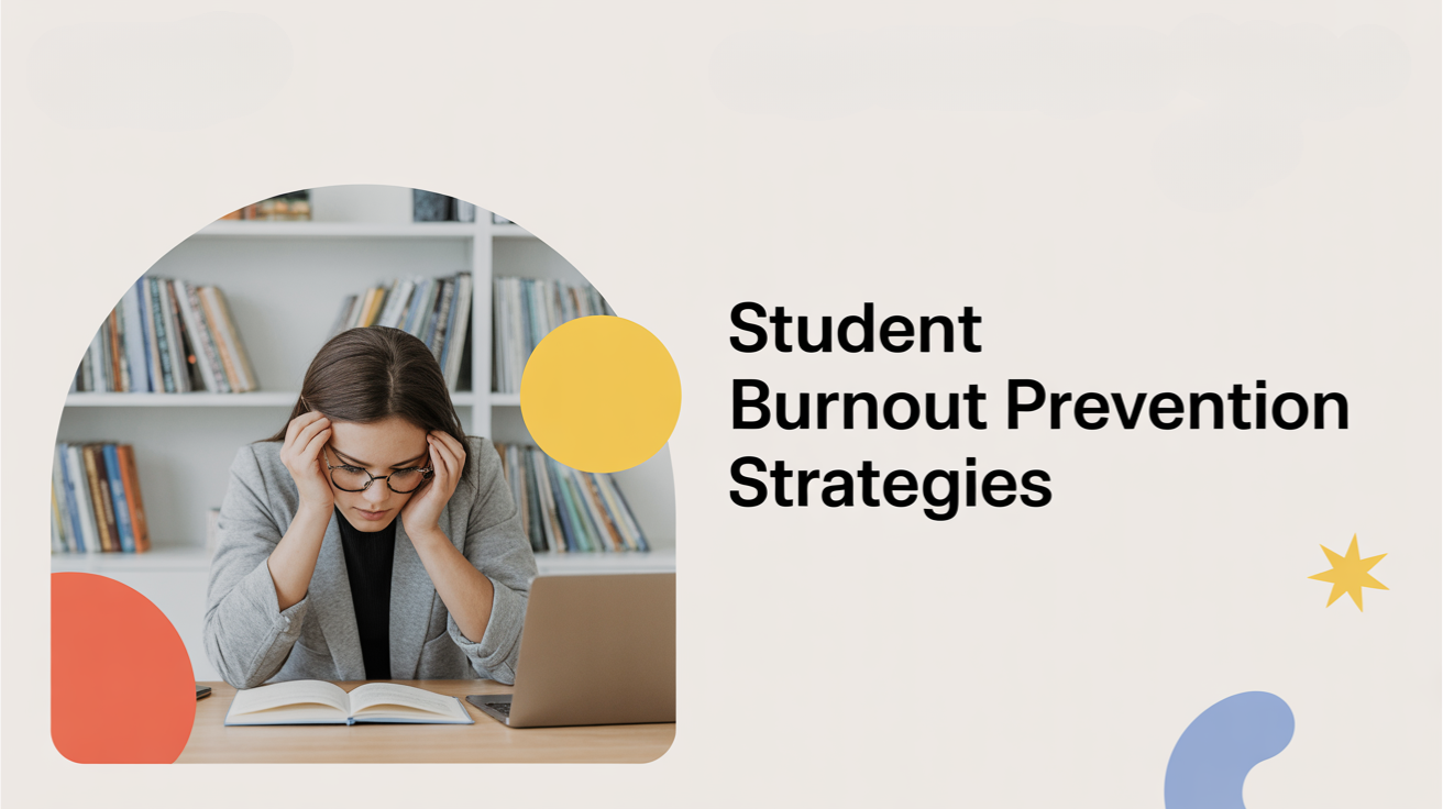 A college student looks burned out while studying, highlighting the need for student burnout prevention strategies such as campus wellness programs, counseling support, and balanced academic expectati