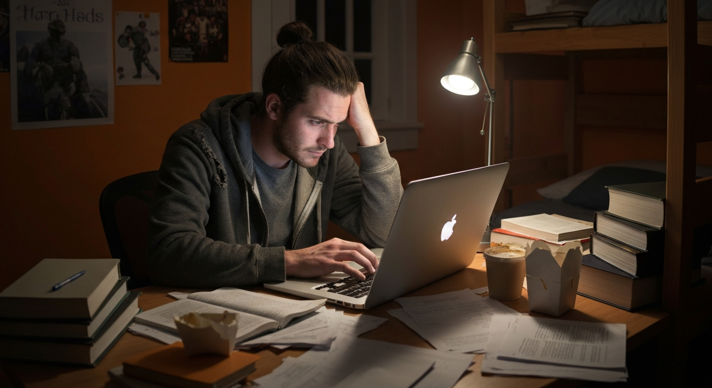 College Stress Management from a Campus Dorm Room
