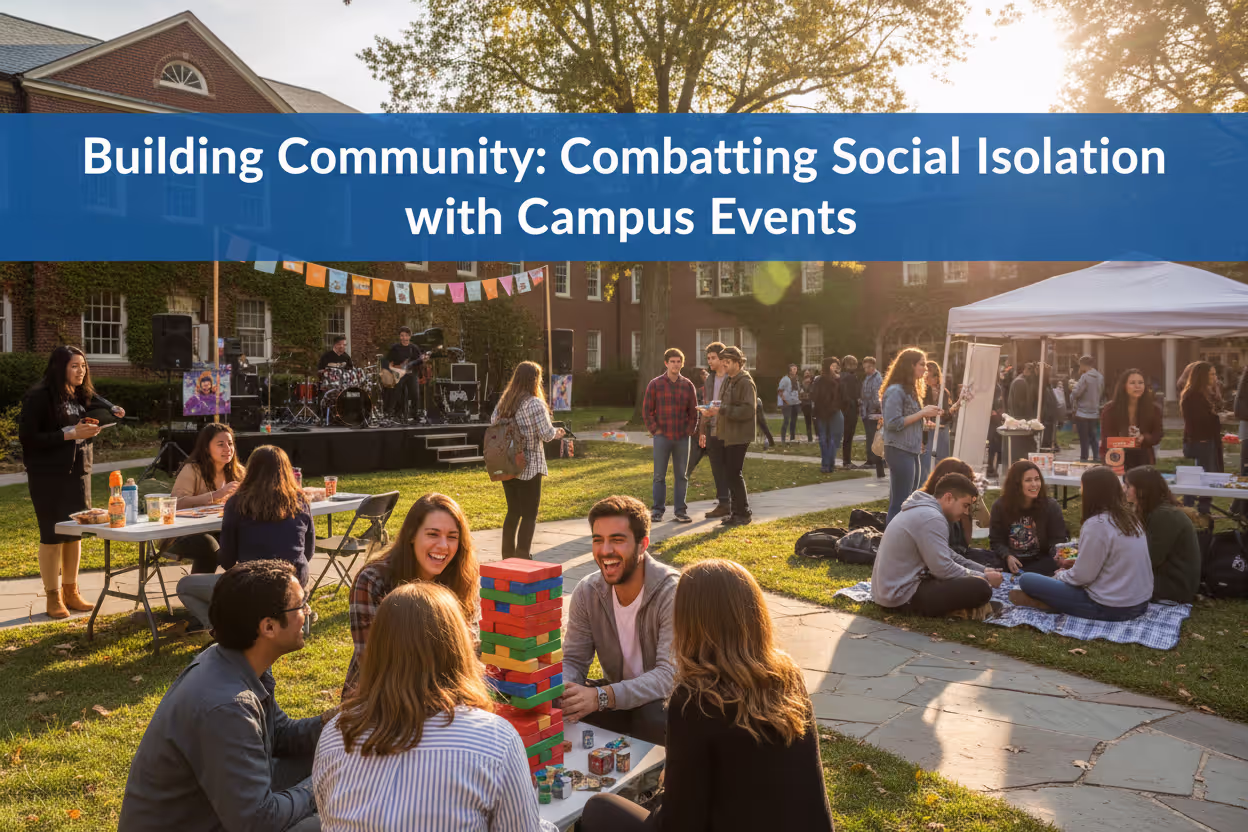 Diverse college students engaging in campus events for student engagement and building community connections together