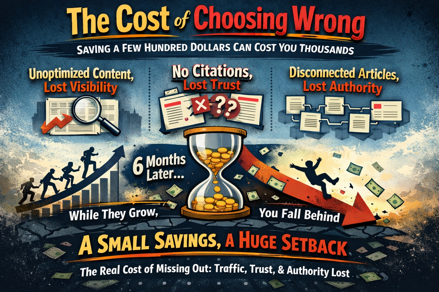 Selecting a content subscription that isn't GEO-ready has compounding consequences.