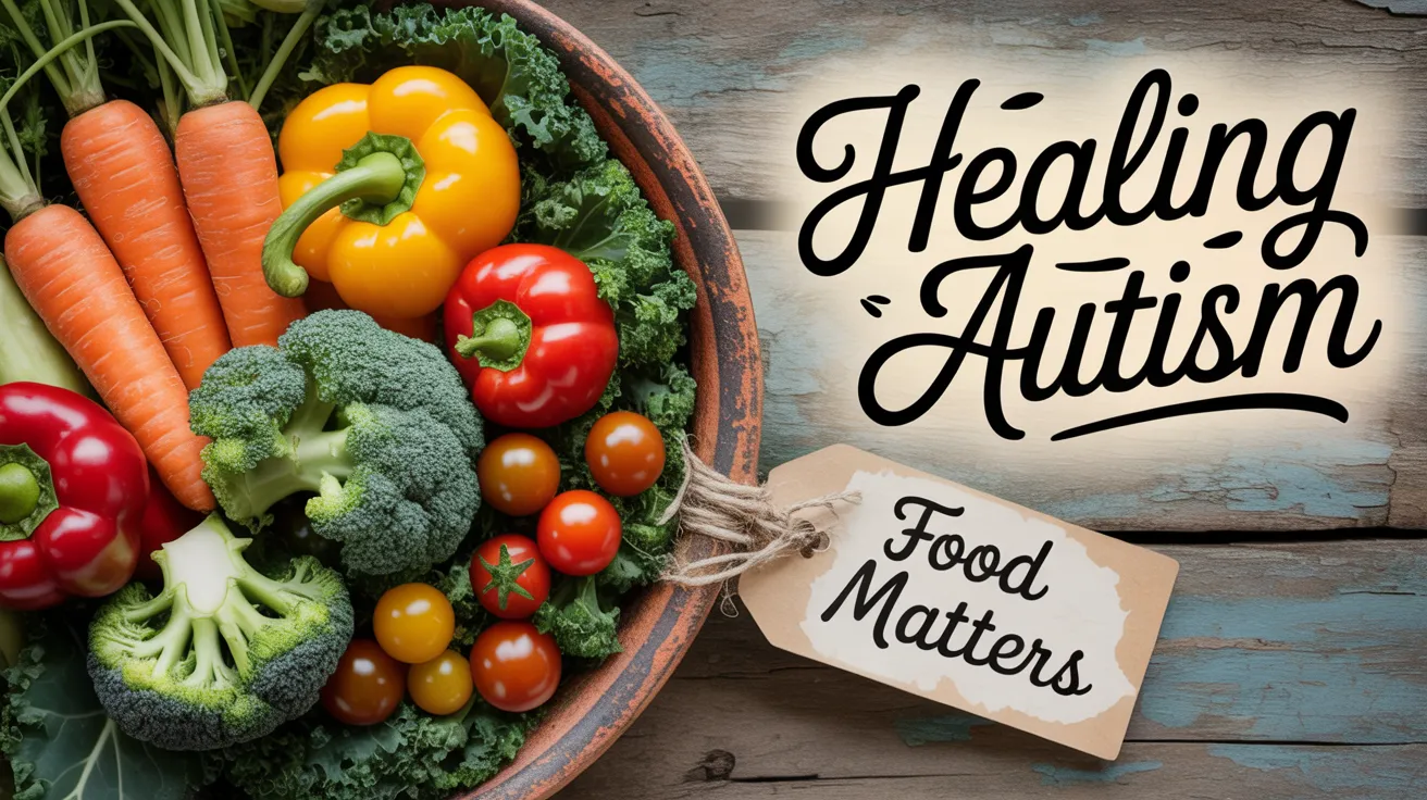 Healing Autism, with a bowl of vegetables