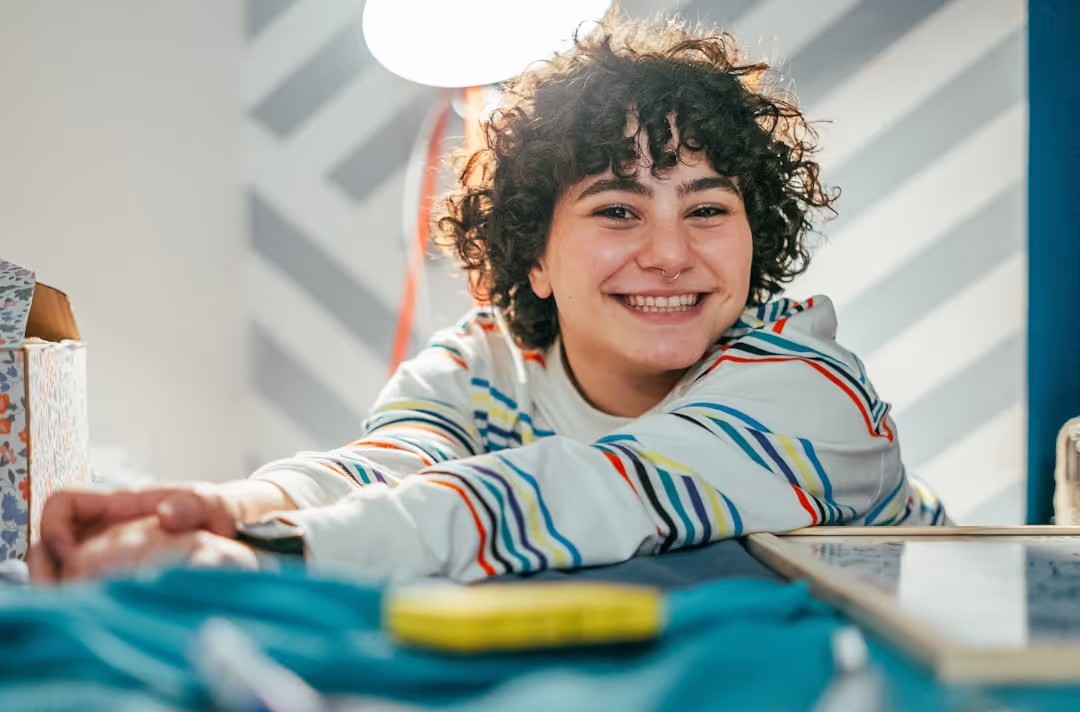 Smiling person's avatar