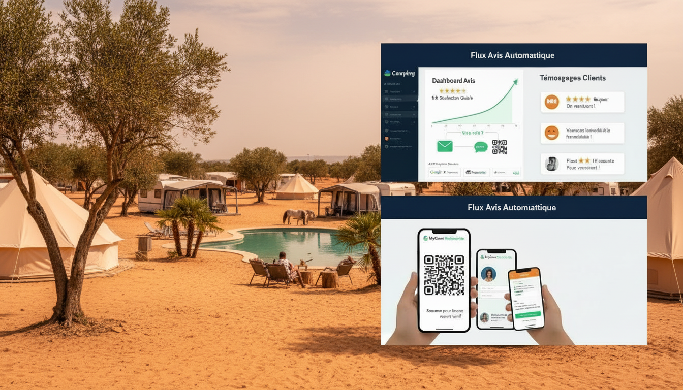 logiciel avis clients camping