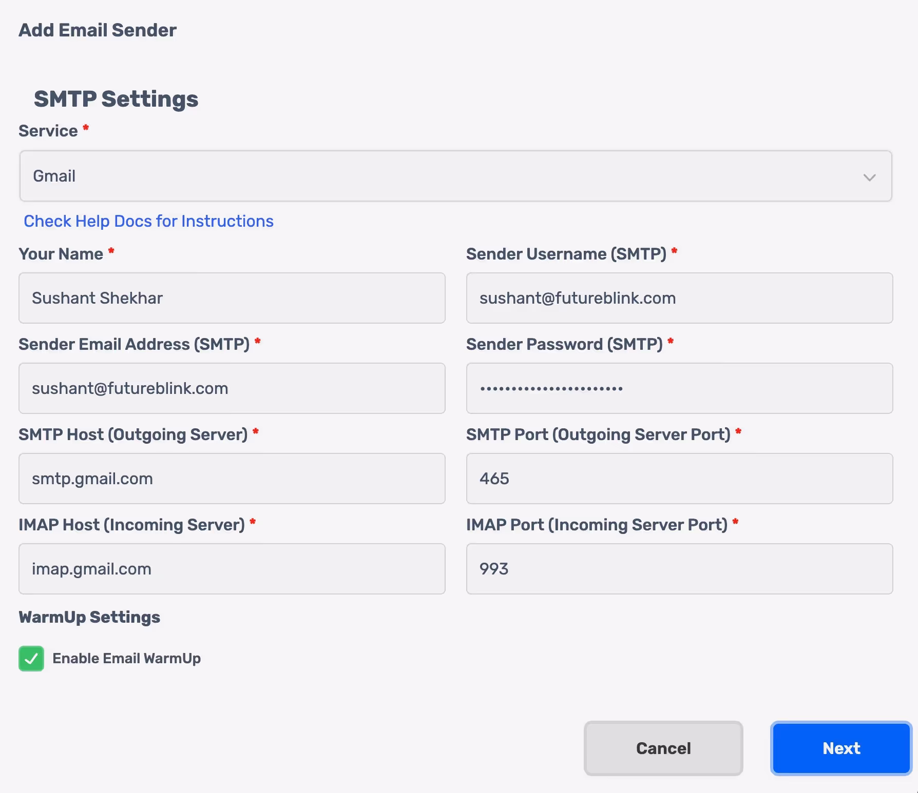 SalesBrinks analytics chart displaying key performance indicators for sales and email campaigns.