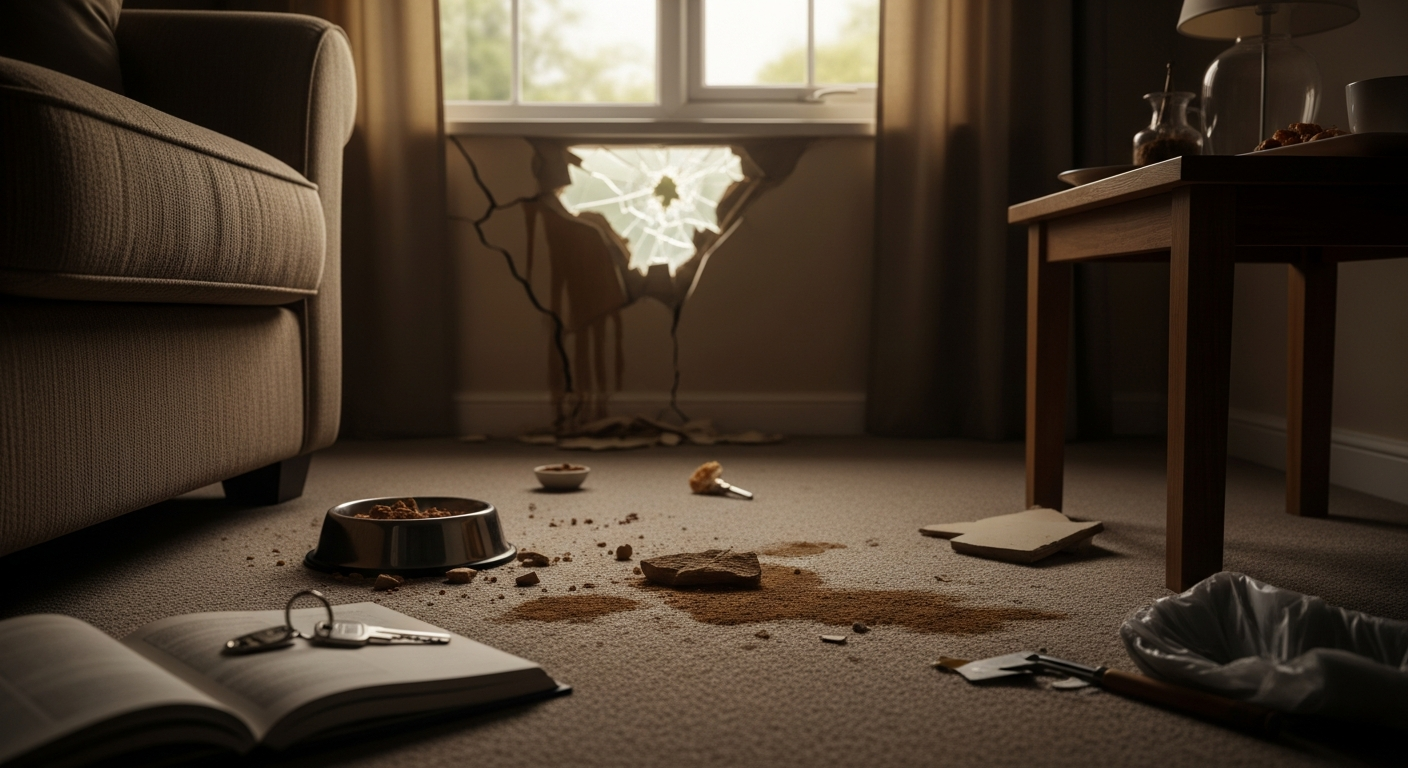 damaging property during a house sit