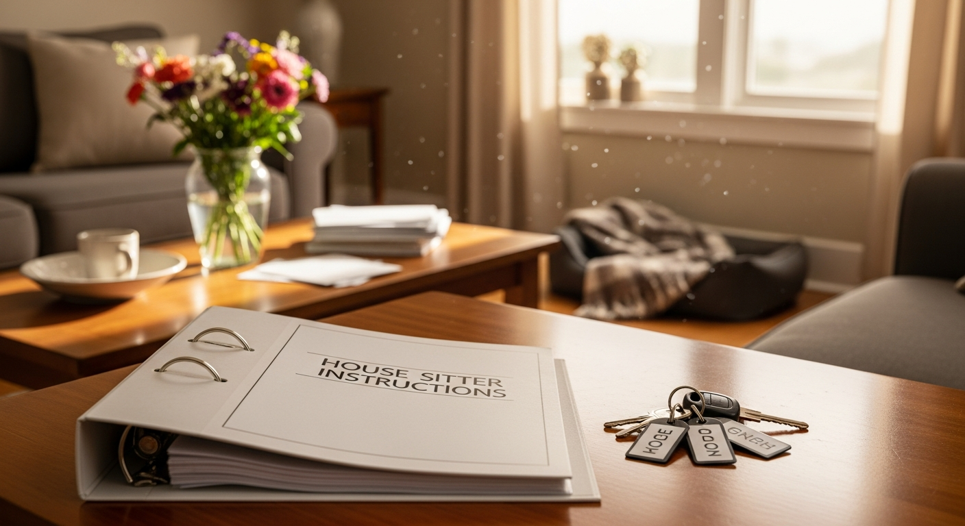 How to prepare for a house sitter