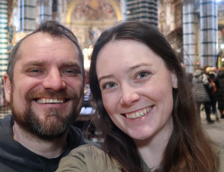 Konrad and Caro in Siena