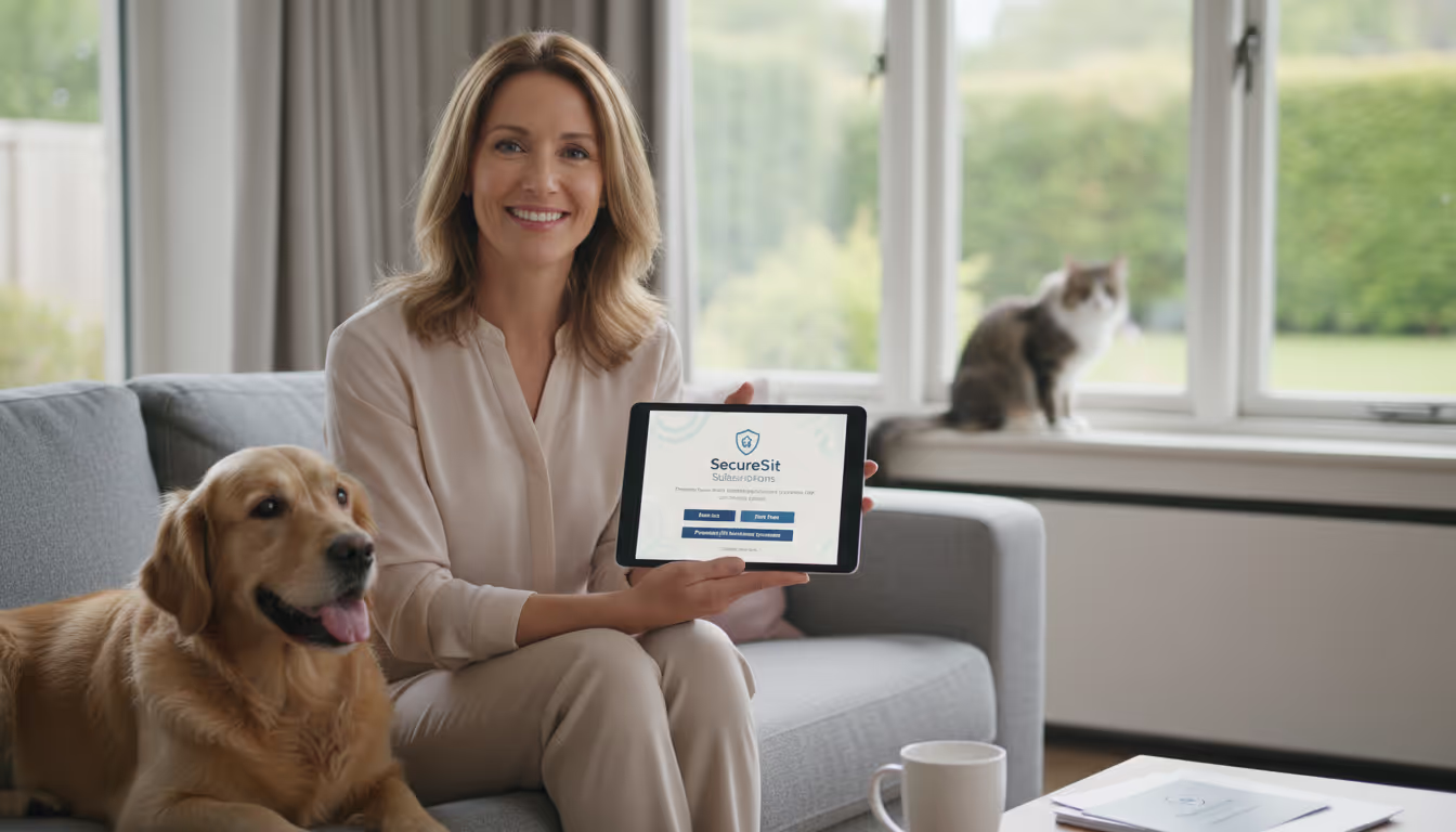 Are there any subscription services for house sitting that include insurance?