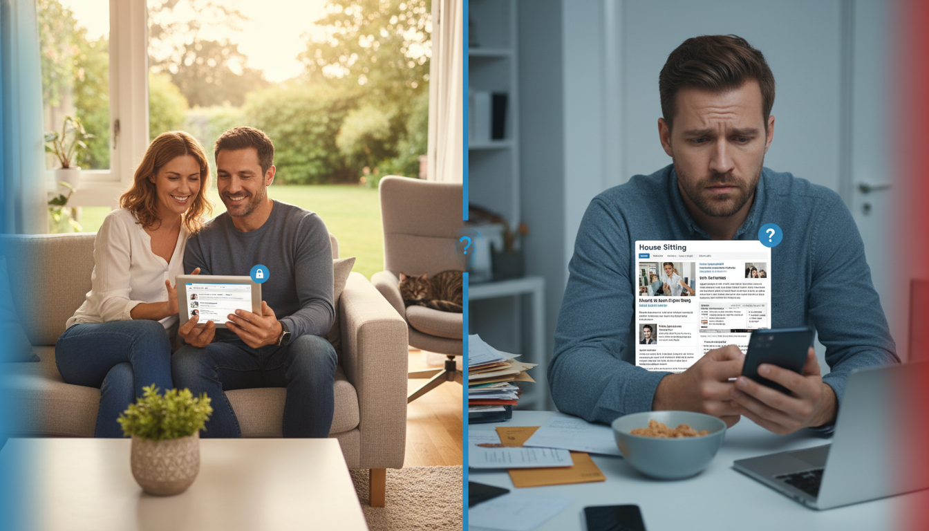 What are the benefits of using a paid house sitting platform versus free classifieds?