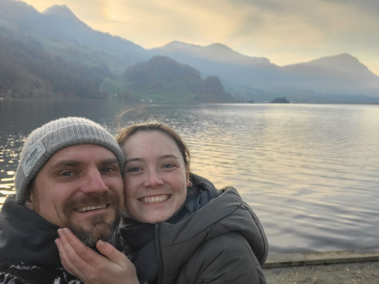 Konrad and Caro in Switzerland