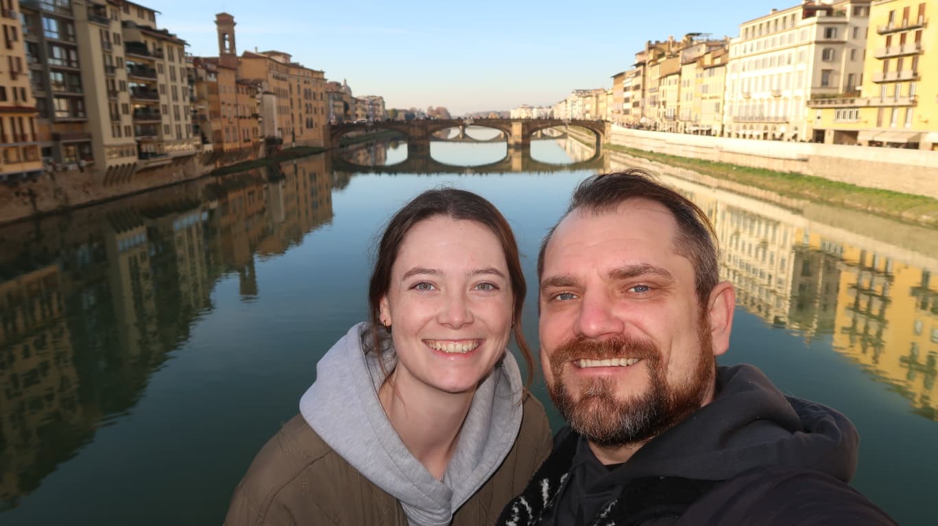 Konrad and Caro in Florence