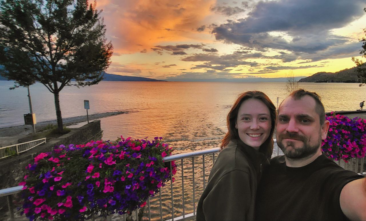 Konrad and Caro in Switzerland