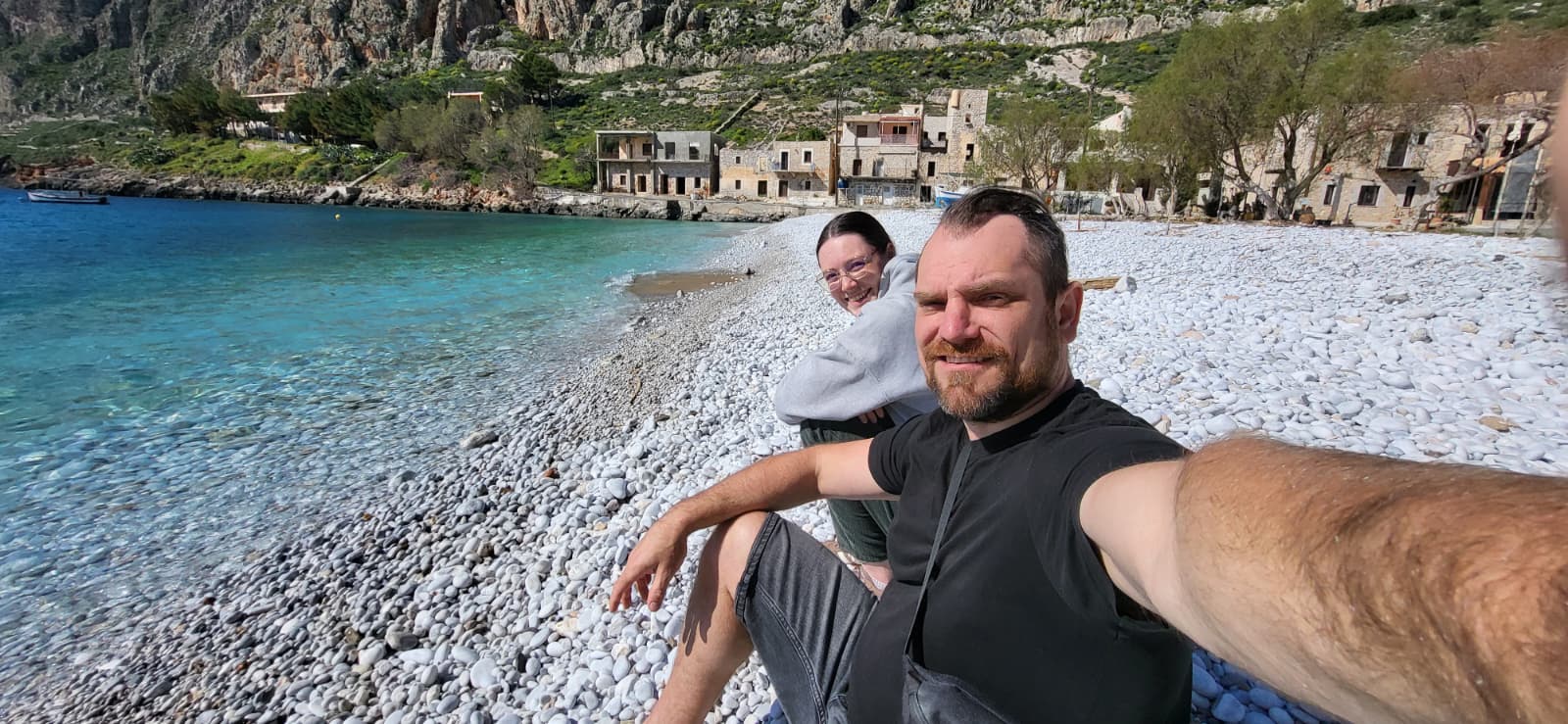 Konrad and Caro in Greece