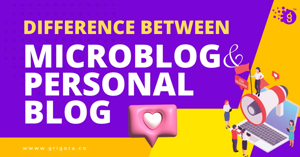 how does a microblog differ from a personal blog