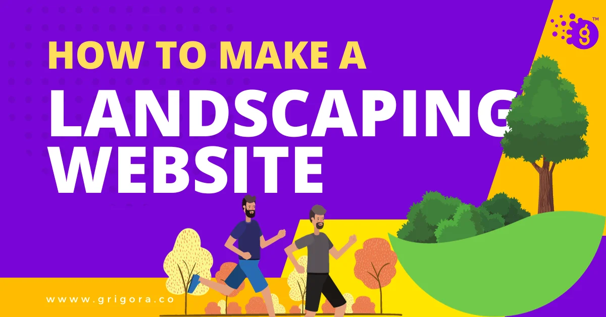 how to make a landscaping website