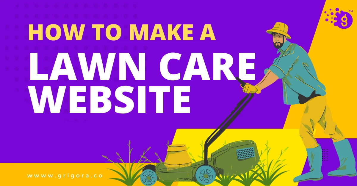 make a lawn care website