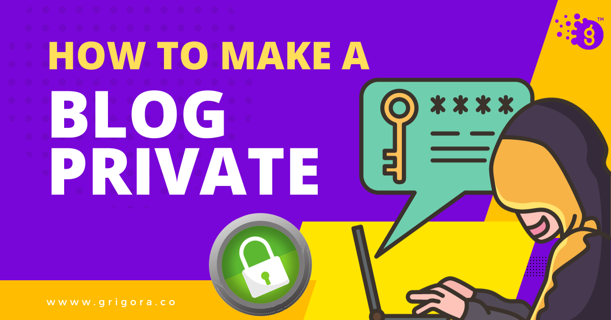 how to make a blog private