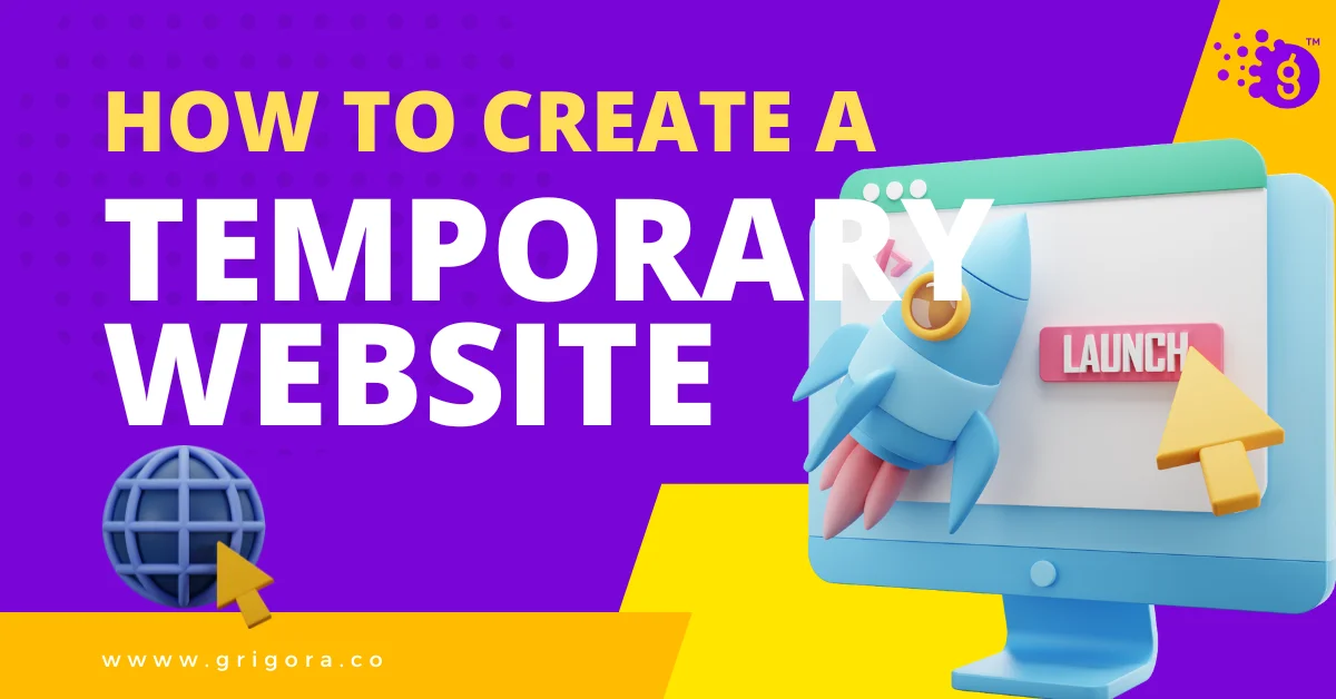 how to create a temporary website