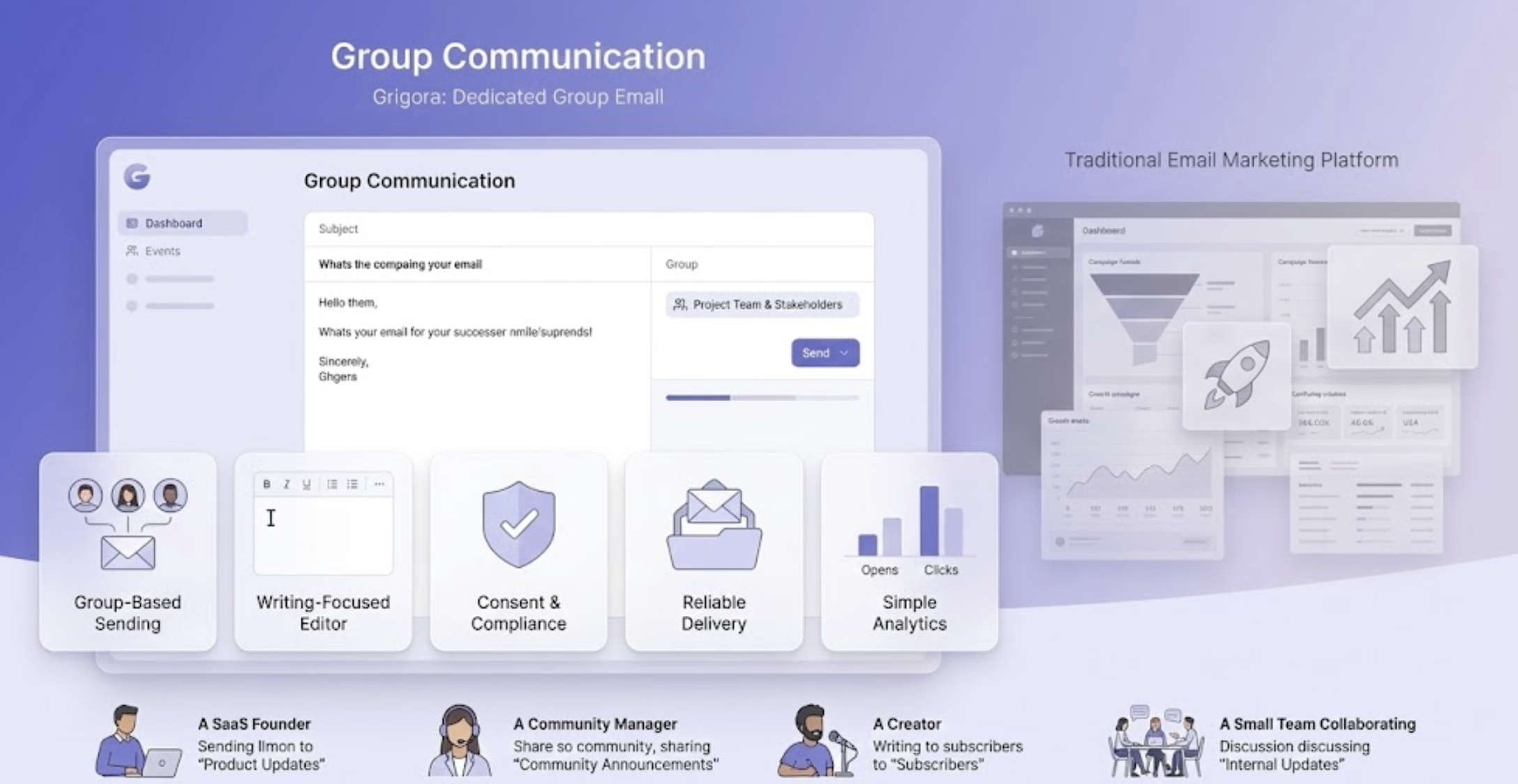 Why Grigora as a Group Emailing Tool