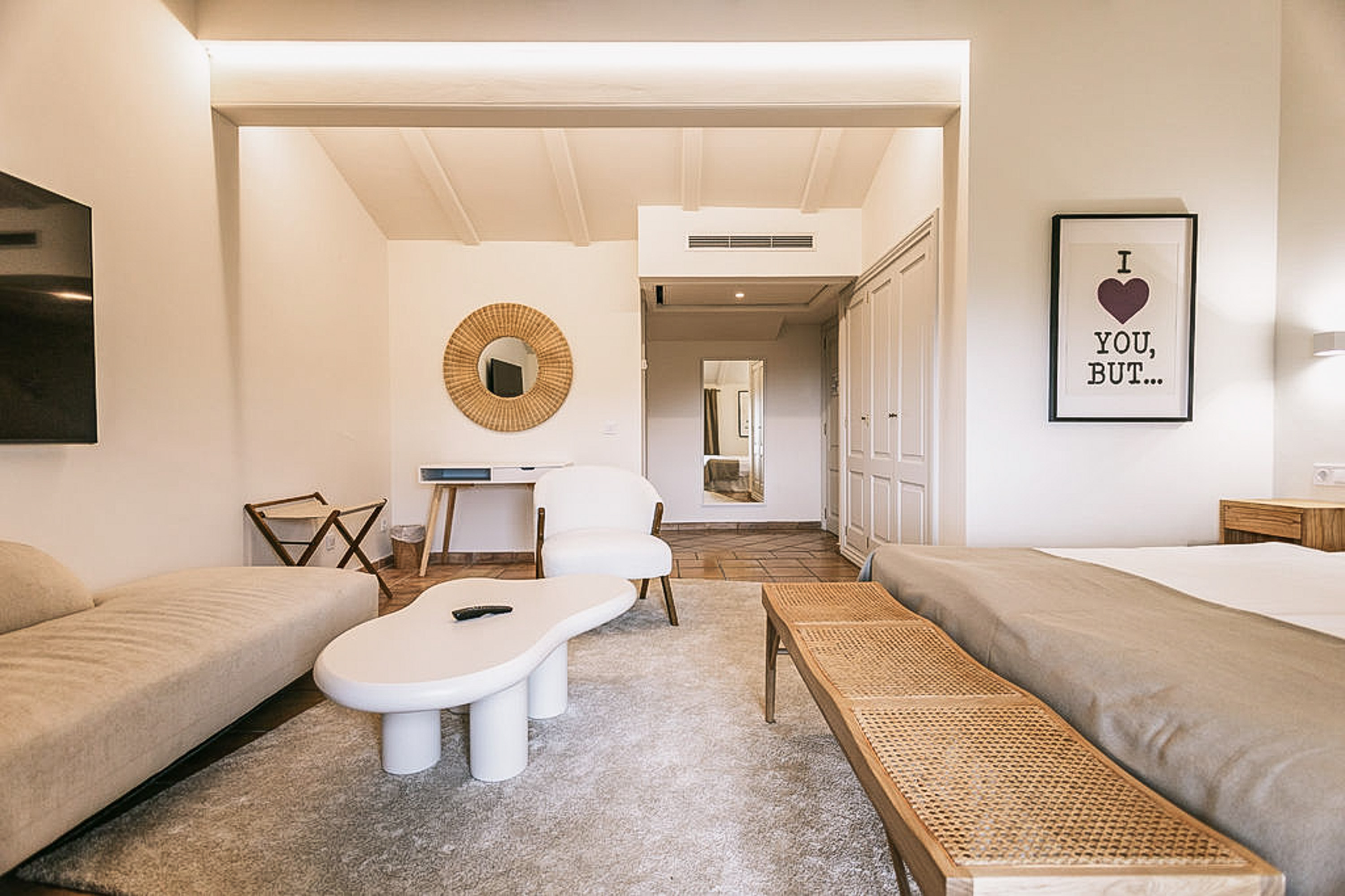 Modern spa-inspired bathroom with sleek fixtures and premium toiletries