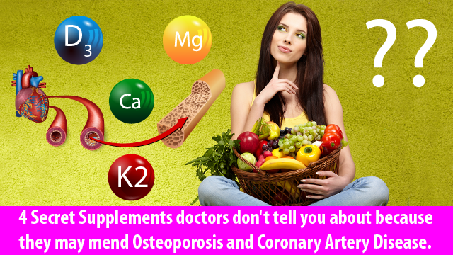 Secret 4 Supplement Combination that gives you energy, stops coronary artery disease and osteoporosis