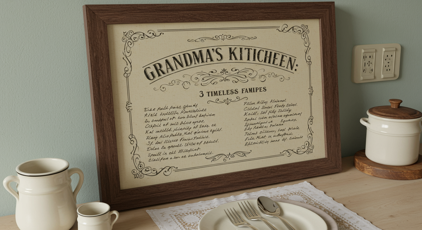 Grandma’s Kitchen: 3 Timeless Family Recipes